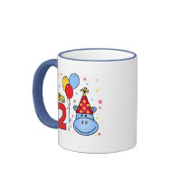 Hippo Face 2nd Birthday Mug