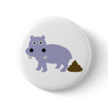 hippo fun icon pin