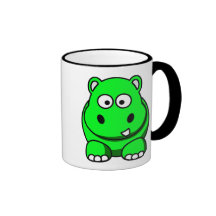 Hippo Green Mug