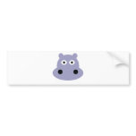 hippo head bumper stickers