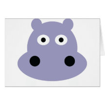 hippo head card