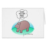 Hippo Hotty Greeting Card