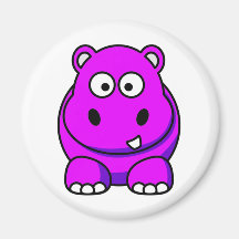 Hippo Pink Magnet