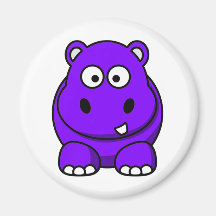 Hippo Purple Magnet