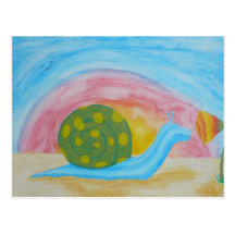 Hippo-Snail Postcard