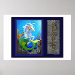 Hippocampus Sea Horse Dragon posters