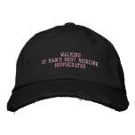HIPPOCRATES QUOTE - HAT EMBROIDERED BASEBALL CAP