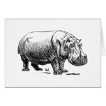Hippopotamus Greeting Card