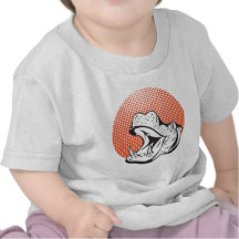 Hippopotamus Head Retro Tshirt