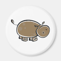 Hippopotamus Refrigerator Magnet