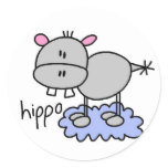 Hippopotamus Stickers Sticker
