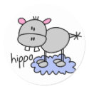Hippopotamus Stickers Sticker