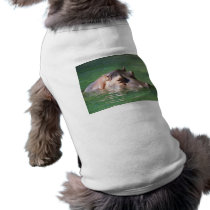 Hippopotamus Swimming On The Surface Dog Tee