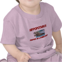 Hippopotamus trapped in a human body tees