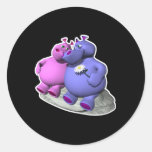 hippos in love stickers
