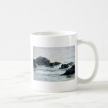 Hippos - Pod Relaxed In River At Twilight Mugs