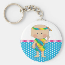 Hippy Baby Blue Key Chains