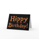 Hippy Birthday Card