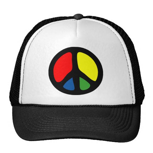 Hippy Groovy Peace Symbol Hats