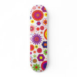 Hippy Rainbow Flowers skateboards
