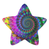 Hippy Rainbow Fractal Pattern