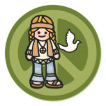 hippy stickers -- trippy.
