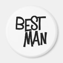 Hipster Best Man Refrigerator Magnet