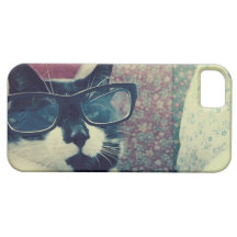 Hipster Cat iPhone 5 Cases