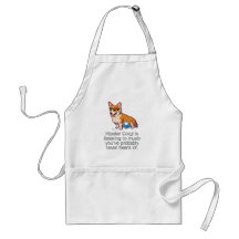 Hipster Corgi Apron