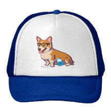 Hipster Corgi Hat (without text)
