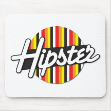 Hipster funky hip Rockabilly design Mouse Pads