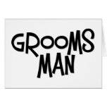 Hipster Groomsman Greeting Cards