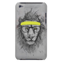 Hipster lion iPod Case-Mate case