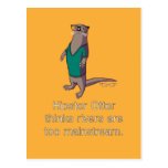 Hipster Otter Postcard