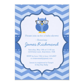 Hipster Owl Baby Shower Invitation Hipster Owl Baby Shower Invitation