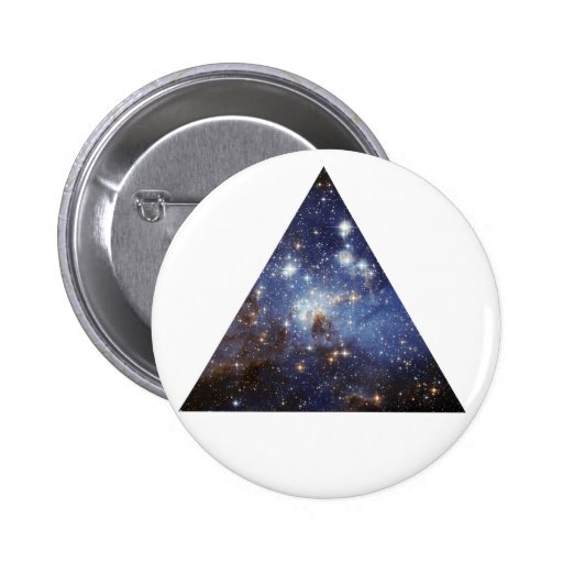 hipster space triangle button