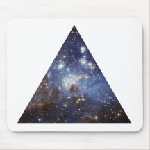 hipster space triangle mousepad