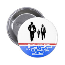 Hipsters for Obama Buttons