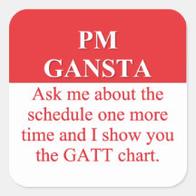 Hiring Gangsters in Project Management (3) Sticker