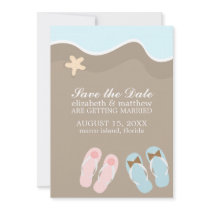 His and Hers Flip Flop Sandals Wedding Custom Invites