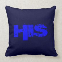 HIS Blue Pillow