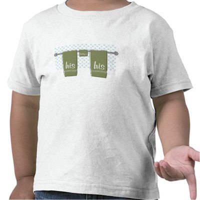 His & His & Baby's Tee Shirts by PrideFamilies