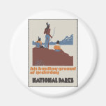 His hunting ground of yesterday National Parks Fridge Magnets
