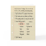 HIS LIST - Thanks Best Man - FUNNY cards