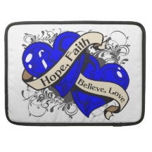 Histiocytosis Hope Faith Dual Hearts MacBook Pro Sleeve