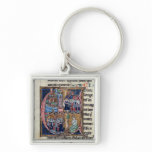 Historiated initial 'C' depicting Conrad III keychains