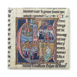 Historiated initial 'C' depicting Conrad III magnets