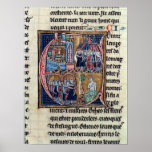 Historiated initial 'C' depicting Conrad III posters