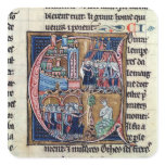 Historiated initial 'C' depicting Conrad III stickers