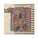 Historiated initial 'R' depicting the Sultan magnets